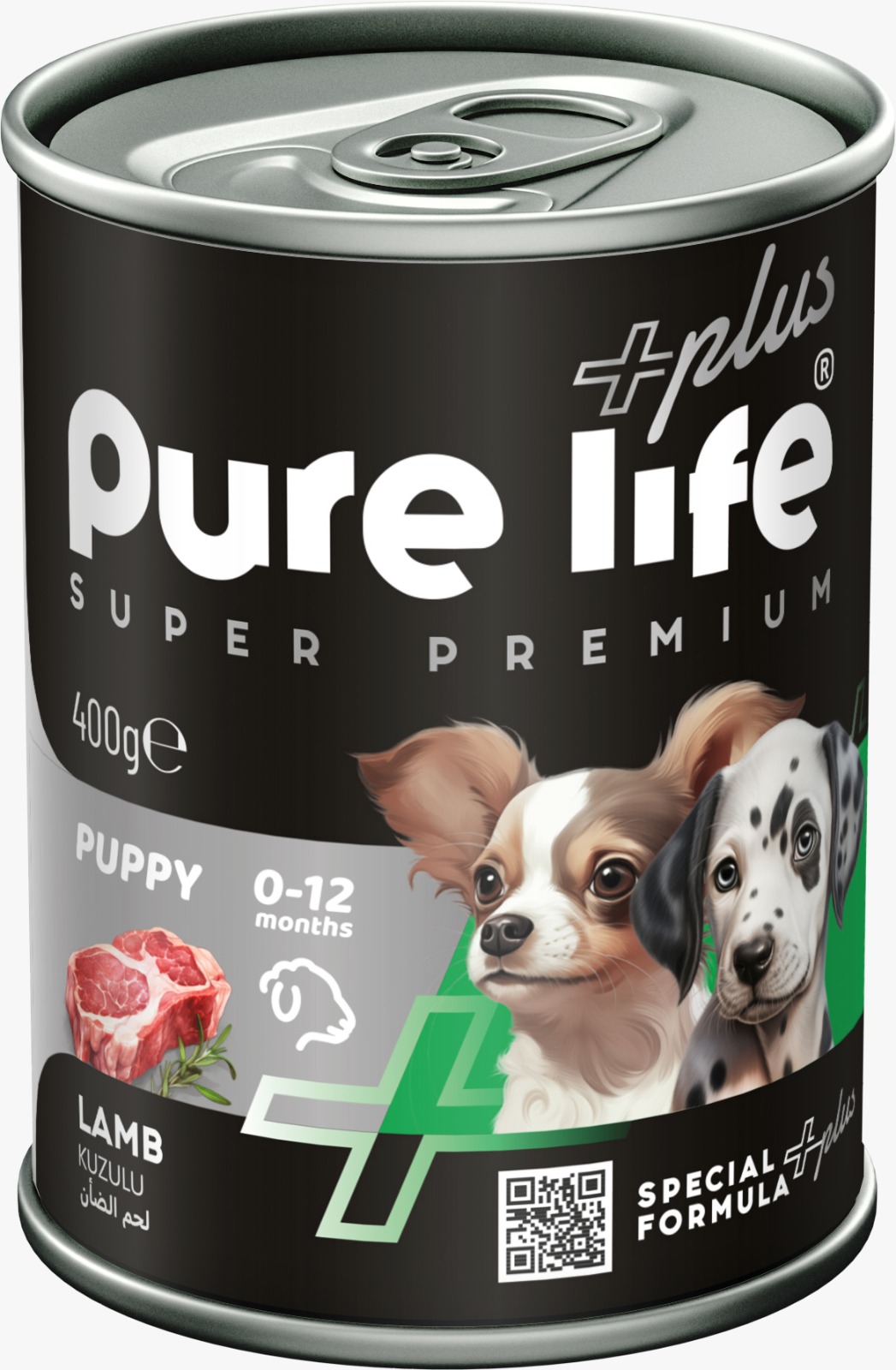 Pure Life Plus - Konserve - Köpek Yavru - 400 gr - Kuzulu